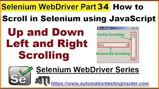 Selenium WebDriver | Part34 | How to Scroll In Selenium WebDriver using Java Script