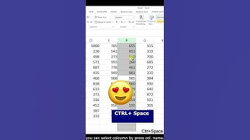 Excel your working with Keyboard Shortcut : How to Select Rows and Column through Shortcut in Excel.