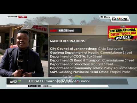 COSATU takes workers' demands to the streets - Katlego Legodi reports