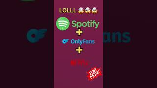 #netflix #spotify #onlyfans 1 year subscription for netflix+spotify+onlyfans