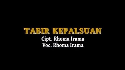 Rhoma Irama - Tabir Kepalsuan (Stereo | Official Music Video)