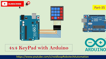 35 4x4 Matrix Membrane KeyPad with Arduino Uno