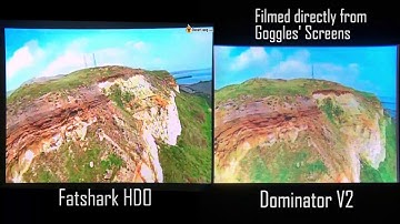Fatshark HDO vs. Dominator V2 Screen Comparison - The BEST FPV Goggles Testing EVER!