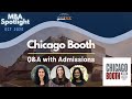 Chicago Booth | MBA Spotlight Oct 2020 | Q&A with Booth Adcom and Students