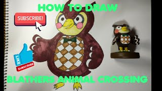 HOW TO DRAW BLATHERS ANIMAL CROSSING /STEP BY STEP/ EASY DRAW