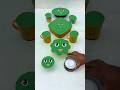 💚 Pure Green Sand Cake Cutting | Clean &amp; Perfect Crush ASMR #shorts