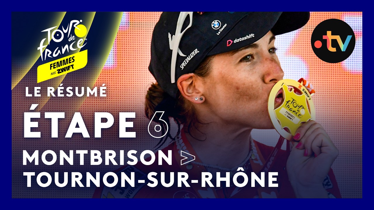 Tour de France Femmes 2026 : Kim Le Court règle une ÉCHAPPÉE ROYALE (résumé étape 6)