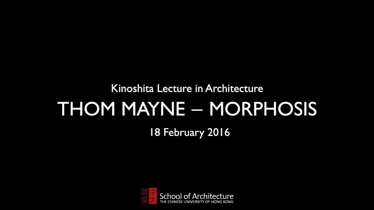Thom Mayne lecture at CUHK School of Architecture