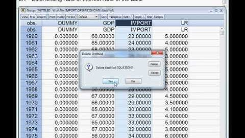 How to use dummy variable in a regression model? Model Two. EVIEWS