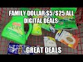 FAMILY DOLLAR $5/$25 ALL DIGITAL DEALS