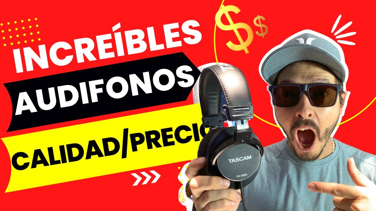 Cuales AUDIFONOS para PRODUCCIÓN MUSICAL ? $$$ CALIDAD/PRECIO $$$ Tascam TH300-X