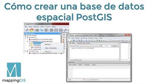 Cómo crear una base de datos espacial PostGIS