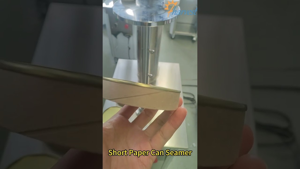 Semi-Auto Paper Can Sealing Machine DEMO - Fast & Affordable for Small Business! 