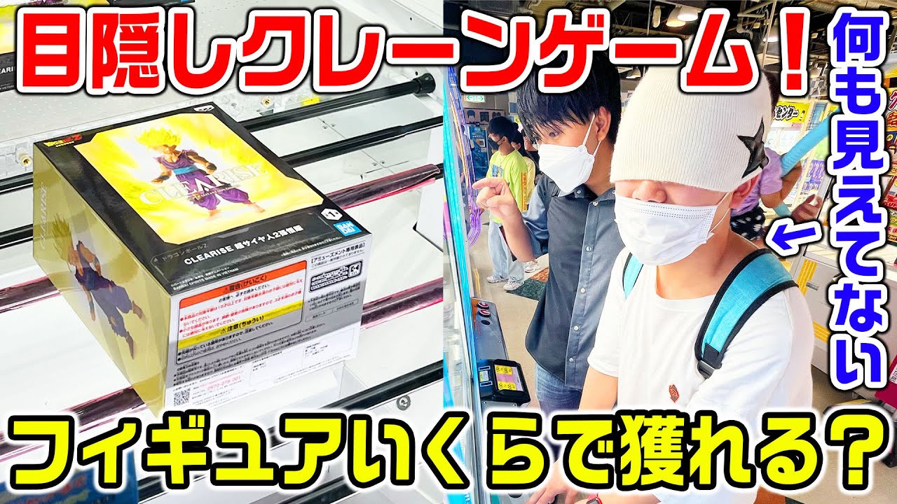 【高難易度】目隠しでクレーンゲームをプレイしたら獲得に何円かかる？【エブリデイとってき屋】