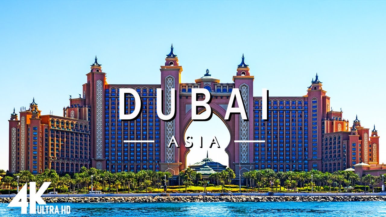 FLYING OVER DUBAI ( 4K UHD ) - Relaxing Music Along With Beautiful Nature Videos - 4K Video Ultra HD