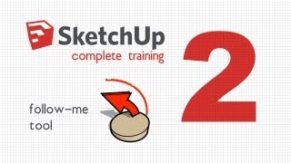 SketchUp complete training. Lesson 2. Drawing window frames and baseboards.