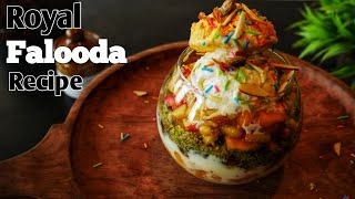 Fruit falooda recipe with ice cream at home