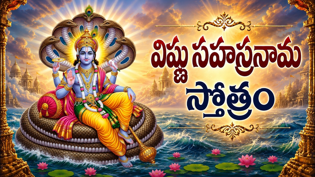 శ్రీ విష్ణు సహస్రనామ స్తోత్రం వింటే మీ ఆరోగ్య సమస్యలు దూరం అవుతాయి 🙏 | Vishnu Sahasranamam in Telugu