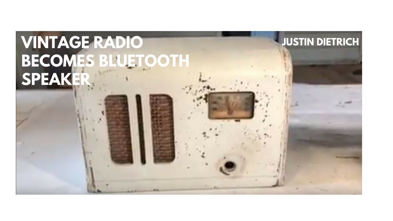 diy vintage radio bluetooth