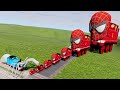 Big  small spiderman the train vs spider train thomasexe  beamngdrive