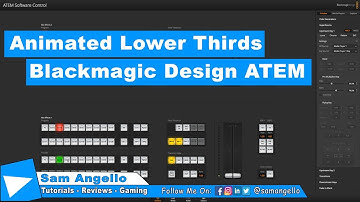 BlackMagic Design Animated Lower Third - ATEM