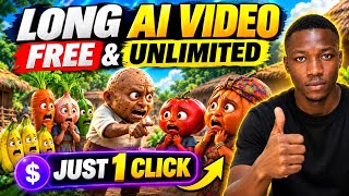 How to Create LONG AI Videos for FREE & Unlimited (1 Click!)