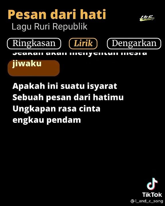 lagu apakah ini satu isyarat