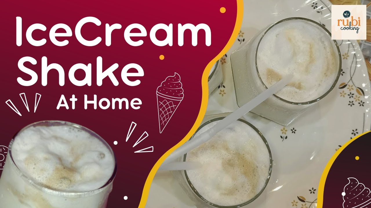 Best Ice Cream Shake by Rubi Cooking - Vanilla Caramel Creamy Shake ...
