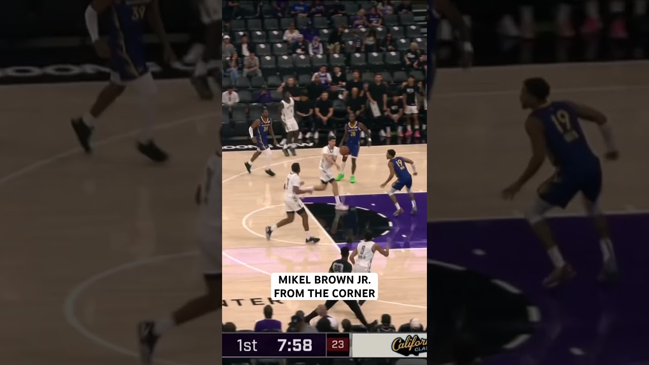 Mikel Brown Jr. buries his first shot attempt of summer league for three