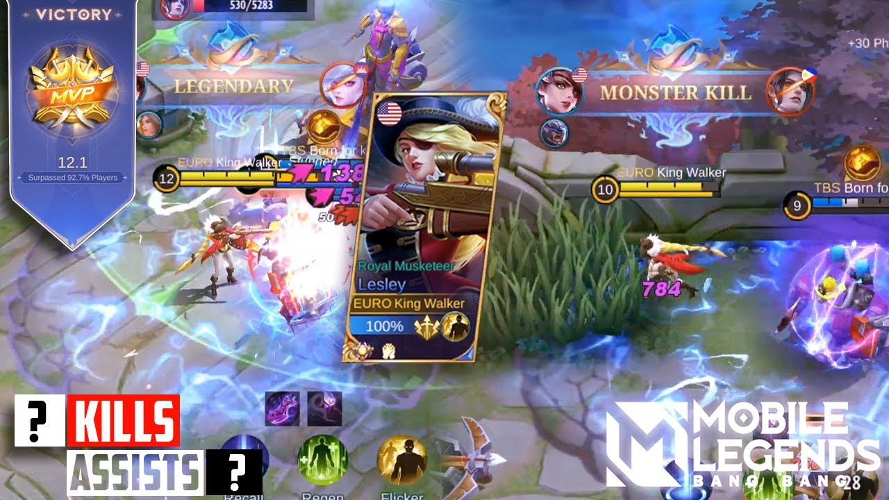 WTF DAMAGE!! Lesley Crazy damage Build - Build Top 1 Global Lesley - Mobile Legends