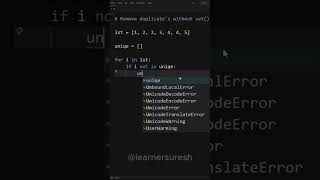 Remove Any Duplicate From Python Lists Like This #python #coding #tutorial