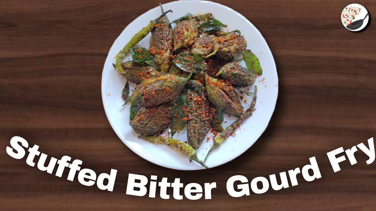 Stuffed Bitter Gourd Fry 😋 Recipe కాకరకాయ ఫ్రై करेला Fry YouTube