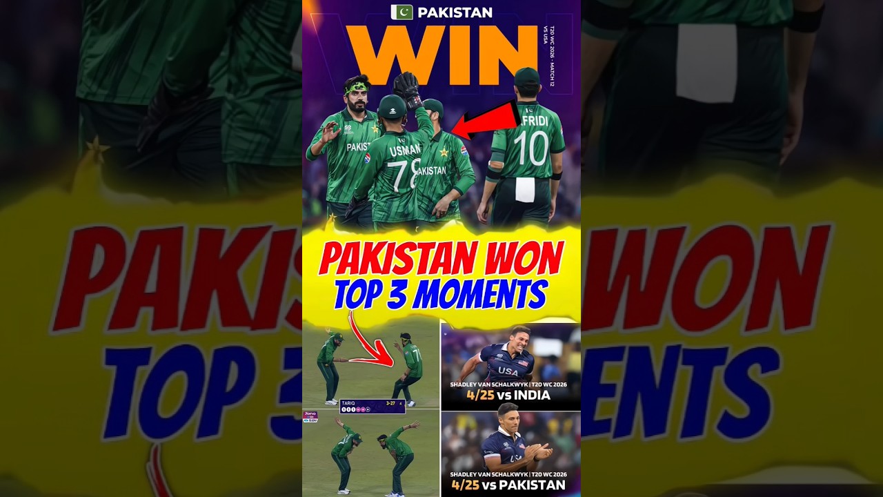 PAKISTAN REVENGE TO USA TOP 3 MOMENTS🥵