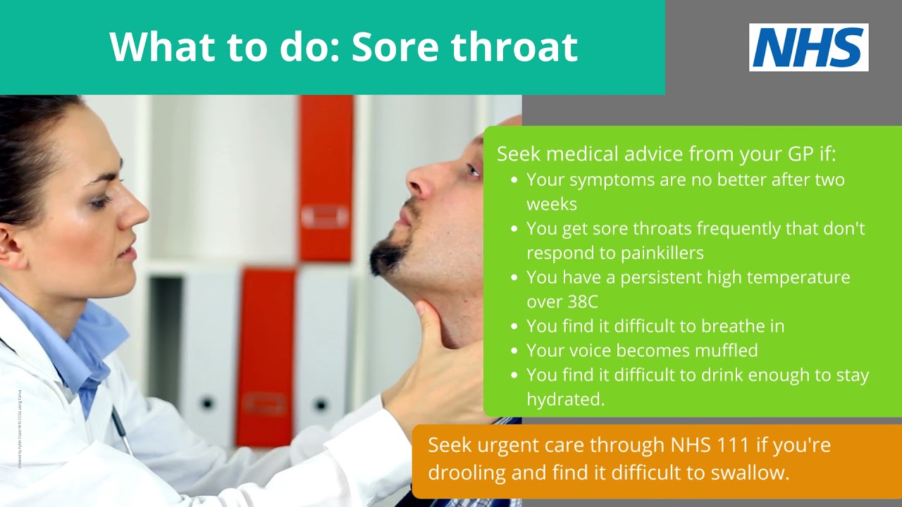 Self-care: Sore throat 
