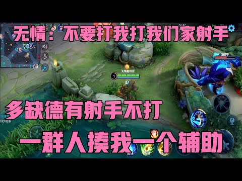 无情钟馗：放着我们家射手不打一群人揍我一个辅助！多缺德这帮人