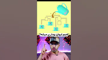 کدوم لیوان زودتر پرمیشه معما چیستان بازی فکری تفکر منطقی پازل سوال و جواب سرگرمی فکری معمایی 