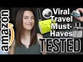 TESTING VIRAL AMAZON TRAVEL MUST-HAVES | what&#39;s actually worth buying