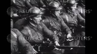 1938 Russian troops and planes in formation