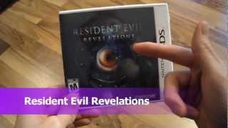 Unboxing Resident Evil Revelations Nintendo 3DS jill valentine chris redfield survival horror