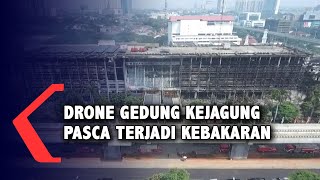 Pantauan Drone Gedung Kejagung Pasca Terjadi Kebakaran