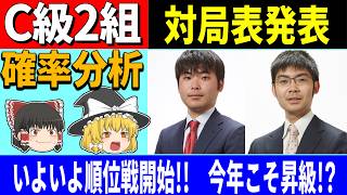 【C級2組】 対局表発表「いよいよ順位戦開始!! 今年こそ昇級!?」 2026/05/28