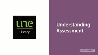 Understanding assessment