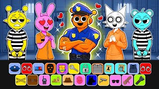 👻Paper DIY👻 Sprunki Prison Life: All The Girls Fall in LOVE with Muscle OREN?! | DIY kertas buku 👻