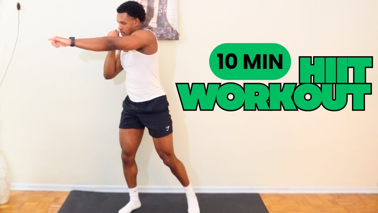 10 Min Full Body HIIT Workout - Burn Fat At Home - YouTube
