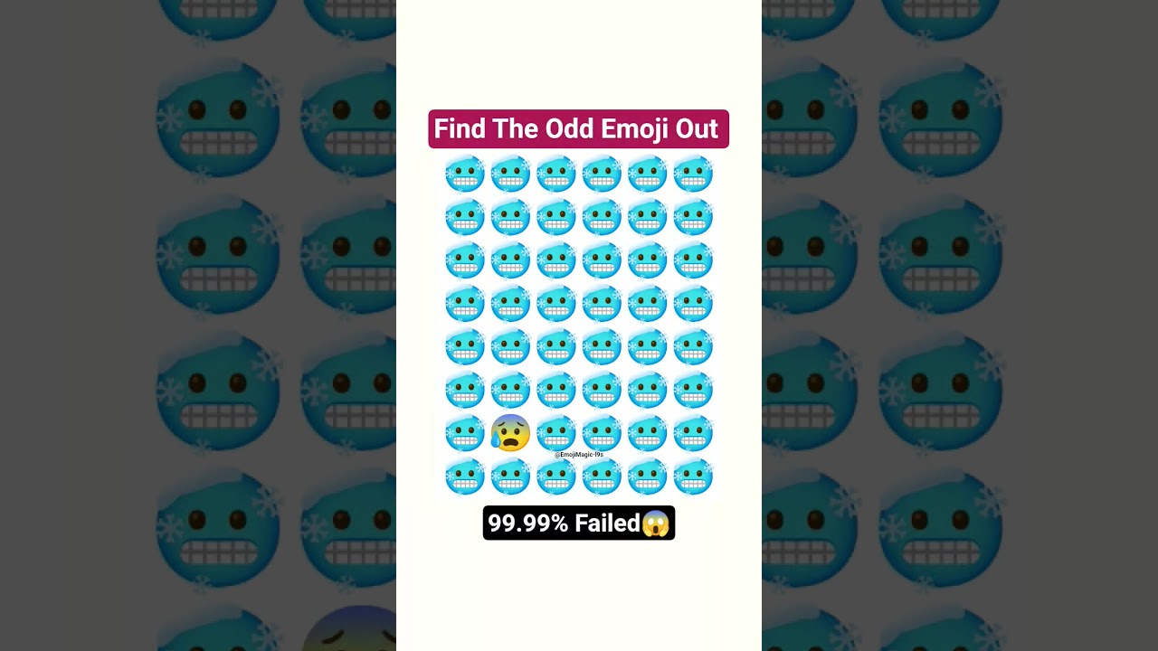 Find The Odd Emoji Out | Option illusion | Eye Test Challenge 