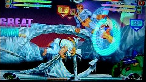 Marvel vs. Capcom 2 Arcade Mode Playthrough (Cyclops, Ryu, Ken) pt.2