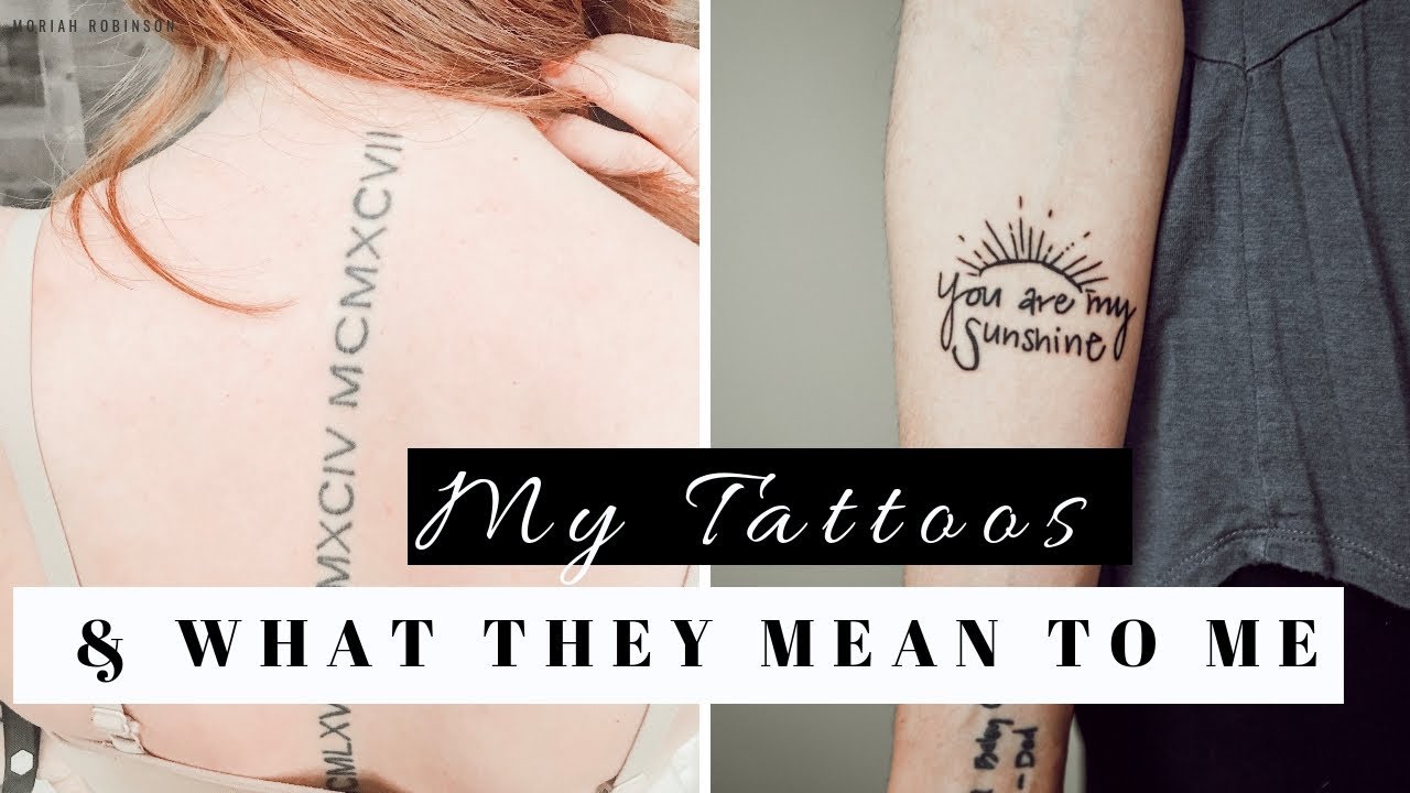 ALL MY TATTOOS AND THEIR MEANINGS | Moriah Robinson - YouTube