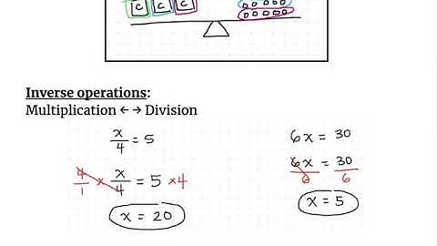 6th Grade Math: One Step Multiplication and Division Equations