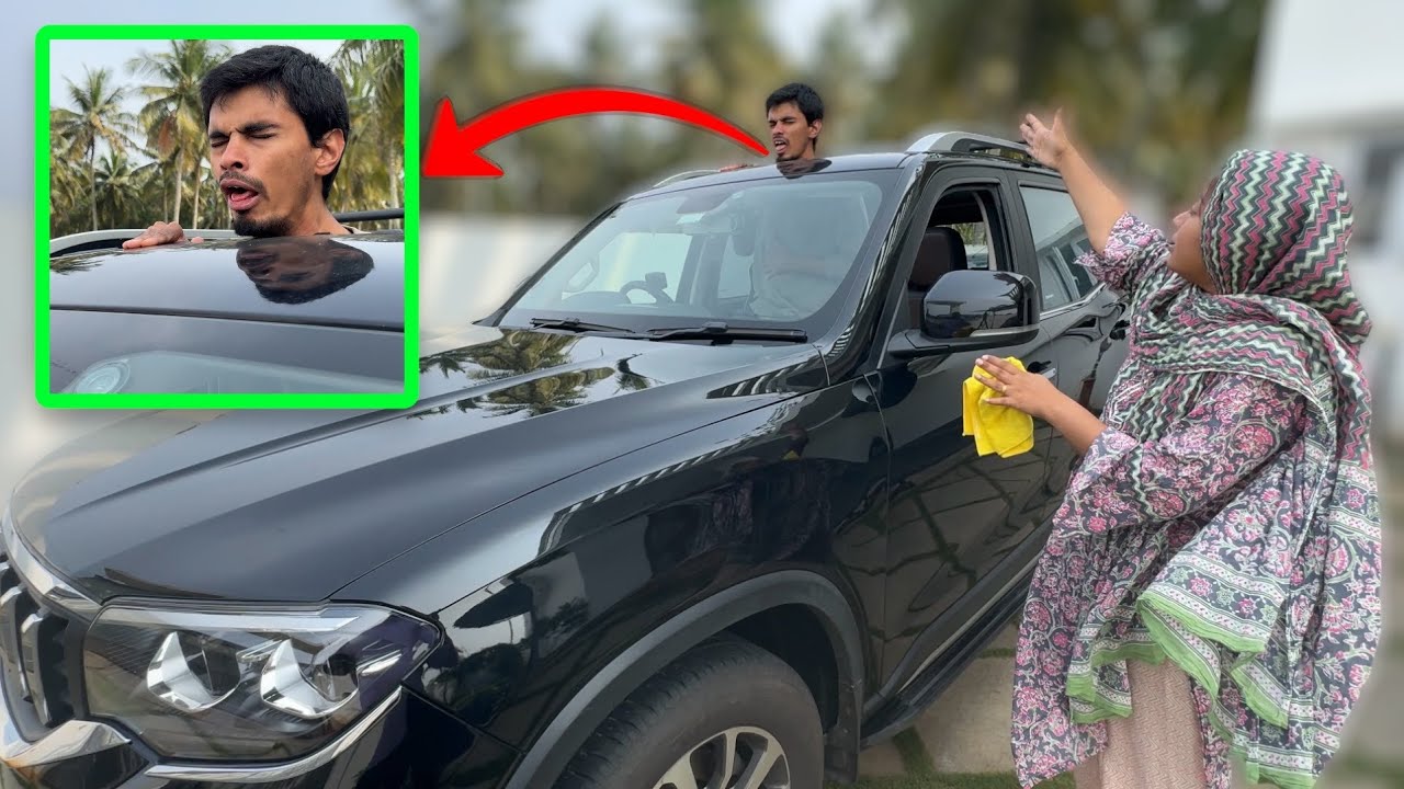 CAR SUNROOF-ல..!! JUST MISS..🤯