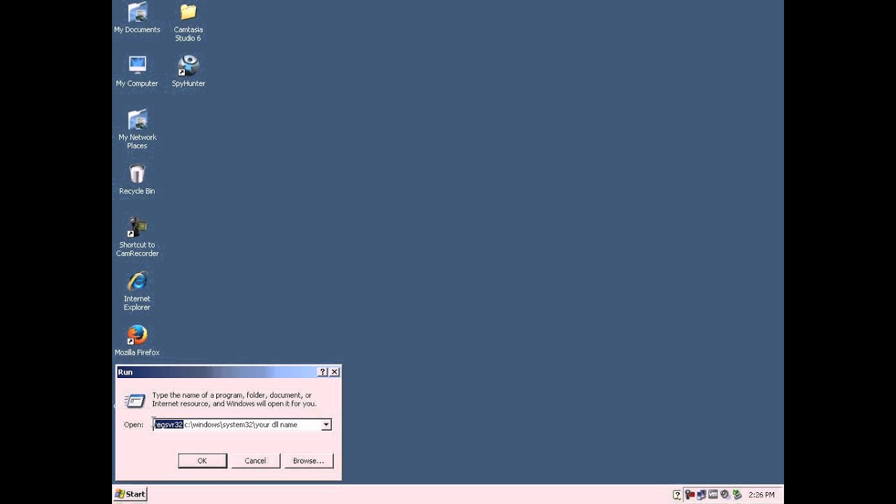 regsvr32 dll for windows YouTube